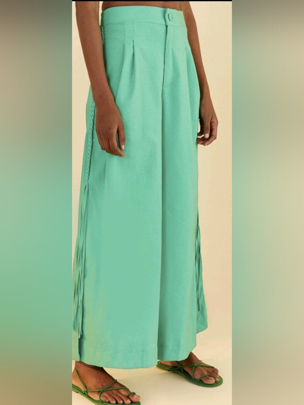 FARM Rio Side Braided Pants Size S NWT